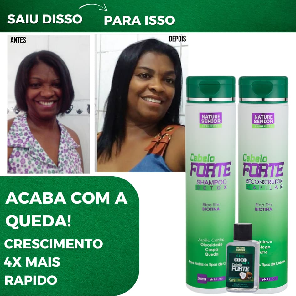 Shampoo Detox E Reconstrutor - Cabelo Forte