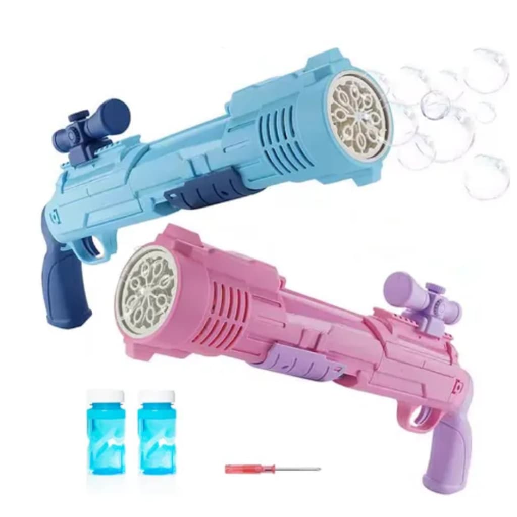 Brinquedo Maquina Bolha De Sabão Pistola Automática