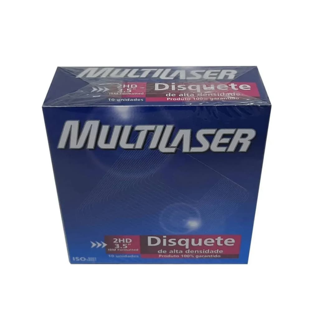 Caixa Disquetes 2hd - 3,5 - 144mb - 10 Unidades.