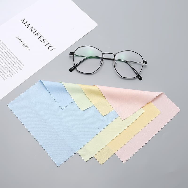 Kit com 50/100/ flanela utilidade para limpa lentes de óculos eficaz e prática 13X13CM（nova)
