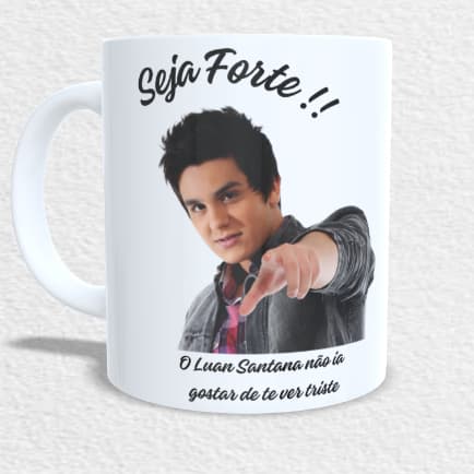 Caneca Luan Santana Meme Seja Forte