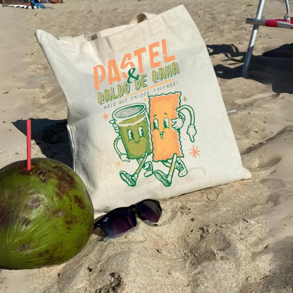 Ecobag Sacola Bolsa Praia Pastel 100% Algodão Cru