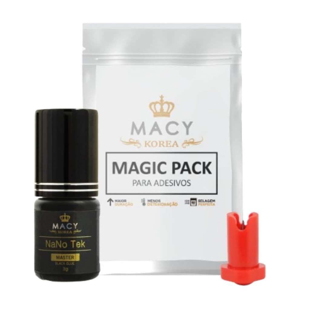 Cola para Cílios Fio a Fio e Volume Russo Macy Nano Tek 3ml