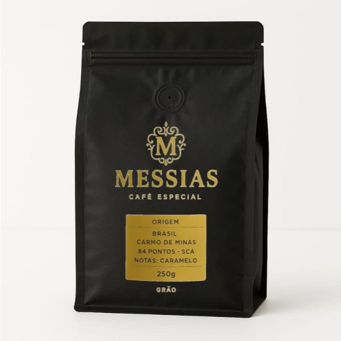 Café Especial Messias - Caramelo – Grãos 100% Arábica. Torrado Premium 250g