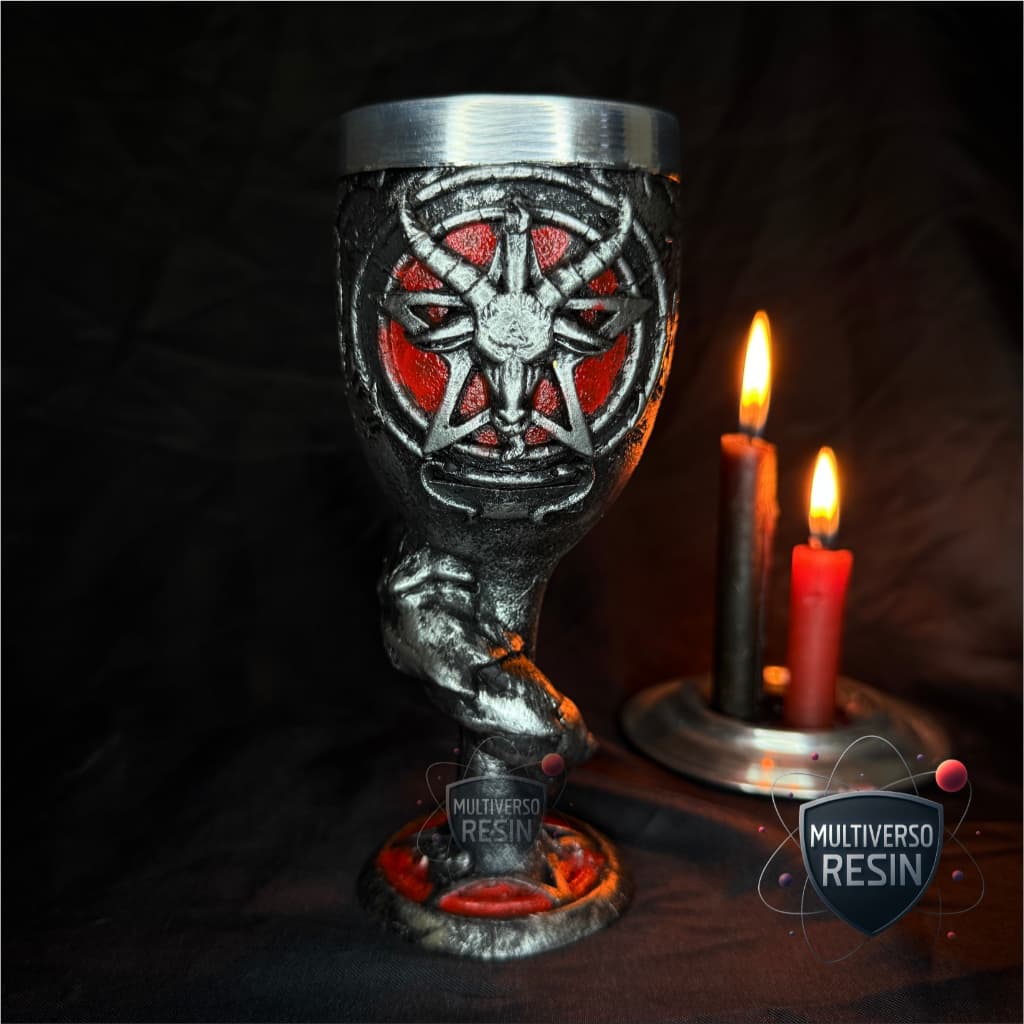 Cálice/Taça Baphomet 230ml 3D Resina