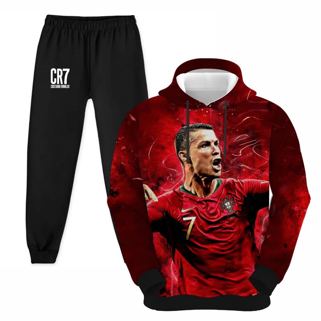 Conjunto Moletom Cristiano Ronaldo  Infantil  Blusa Calça Cr7