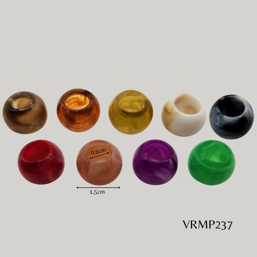 PONTEIRA DE PLASTICO ABS TARTARUGA BOLINHA CONTA COLORIDA