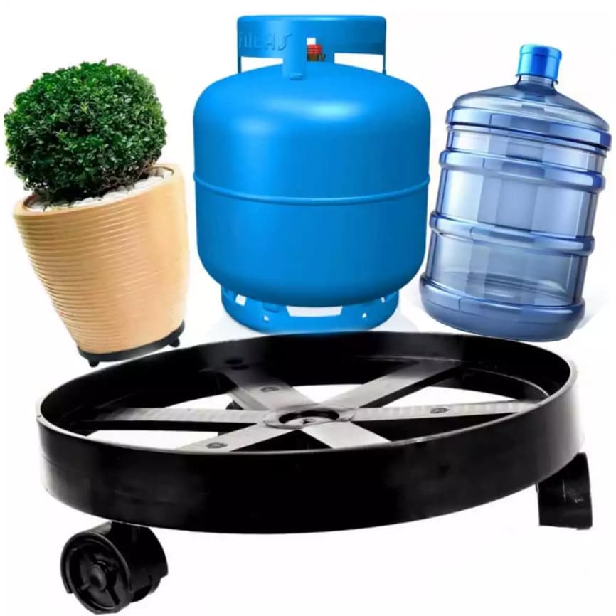 Suporte Para Gás Botijão Com Rodinha Para Plantas, Vasos e Botijão de Gás até 55kg