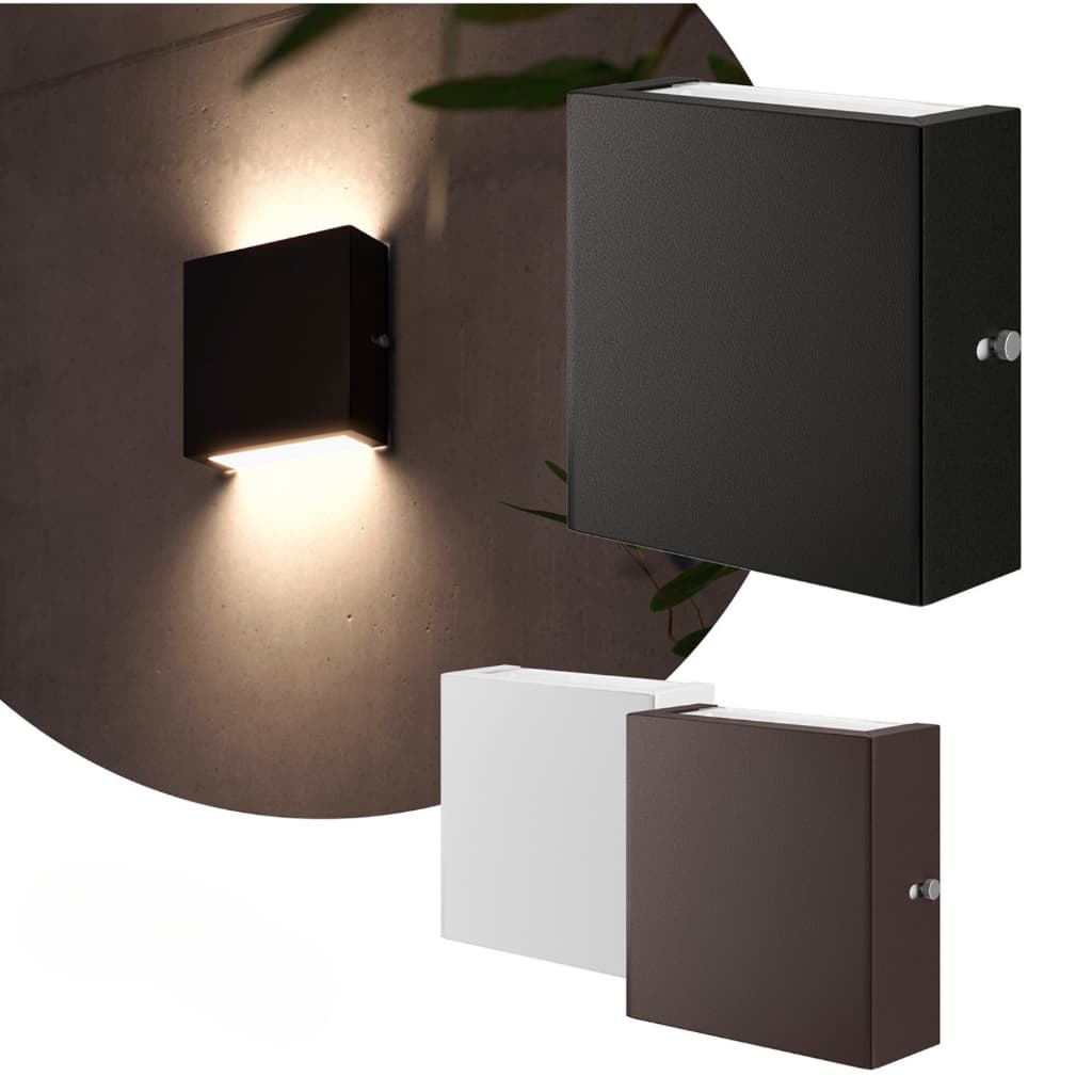 Kit 8 Arandela Slim 2 Fachos Alumínio Vidro Externa Muro Parede Sala  Área Gourmet  - T&T Iluminação