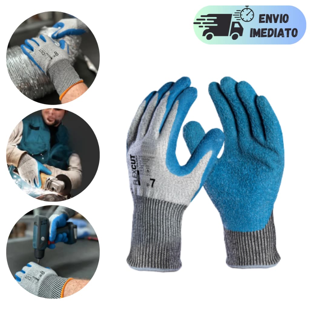 LUVA DANNY DE PROTEÇÃO FLEXCUT LATEX DA45000 RESISTÊNCIA CONTRA CORTE ABRASÃO RESISTÊNCIA TÉRMICA