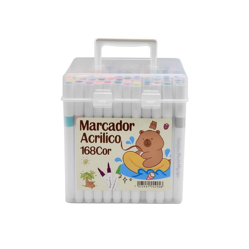 Kit 168 Canetas Marcadores De Tinta Acrílica Multiuso Para Pintura/Artesanato