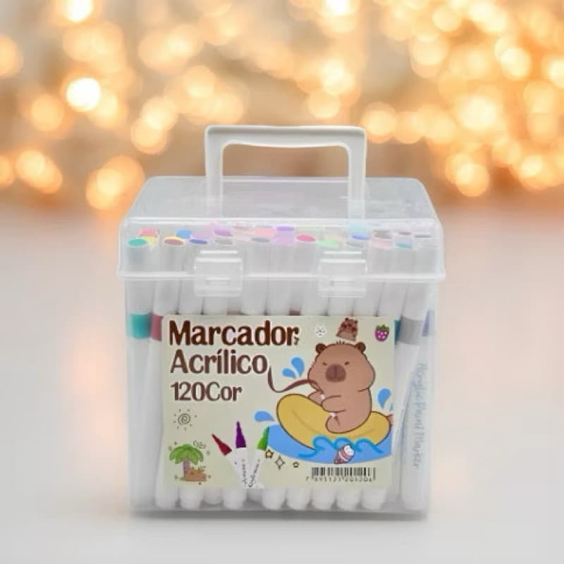 Kit 120 Canetas Marcadores De Tinta Acrílica Multiuso Para Pintura/Artesanato