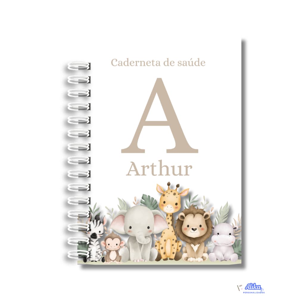 Caderneta de vacinação Menino Personalida com nome