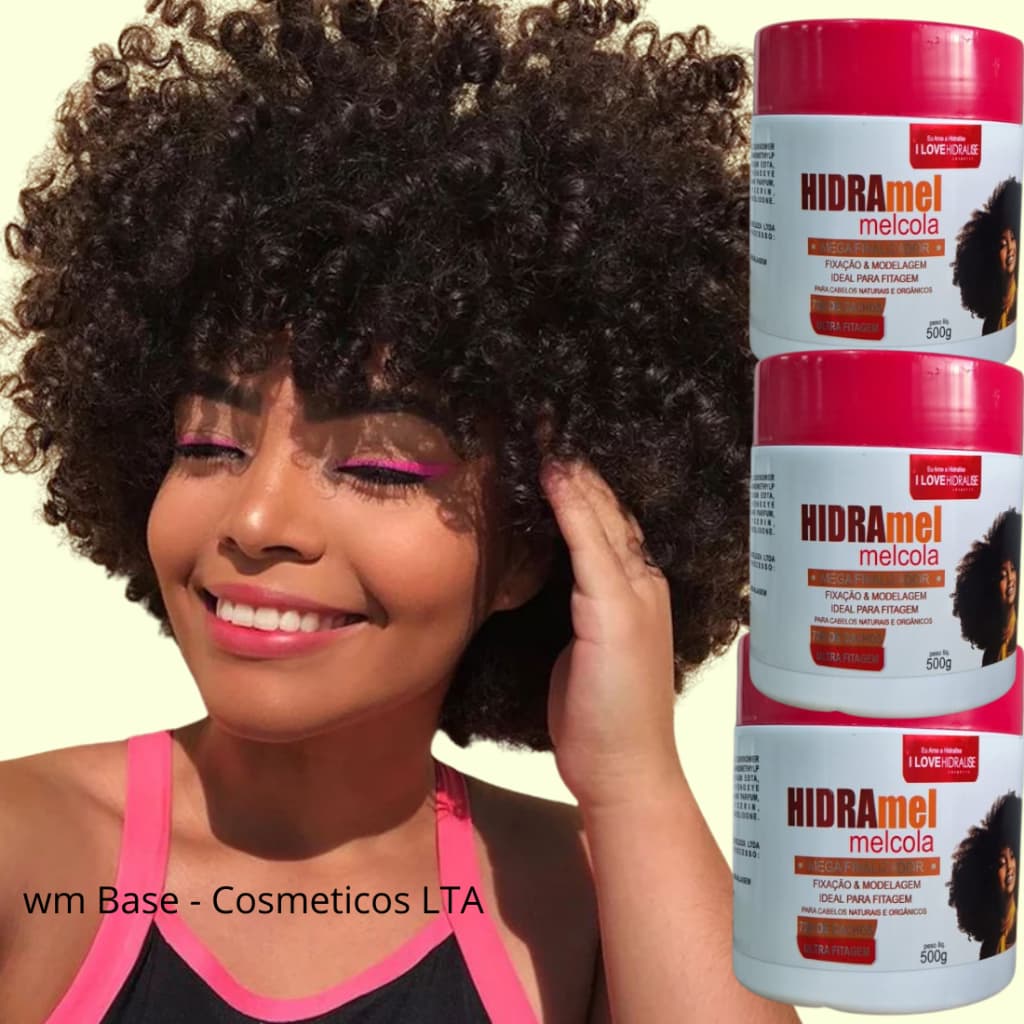 Kit 2 OU 3 Mel Cola Hidralise 500 Gramas Cada Cachos Perfeitos - Envio Imediato