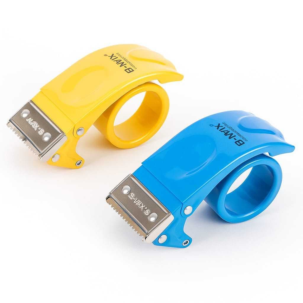 Kit com 2 Suportes Aplicadores Cortadores de Fita Durex B-Max