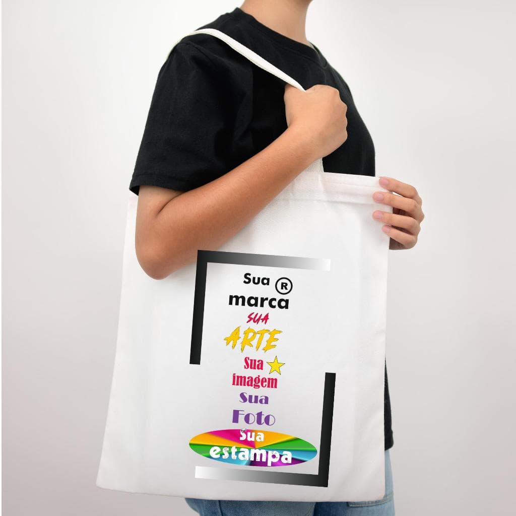 Bella Gis Sacola Ecobag Bolsa Personalizada Ecológica Logo Marca Arte  Foto Nome  Imagem Estampa