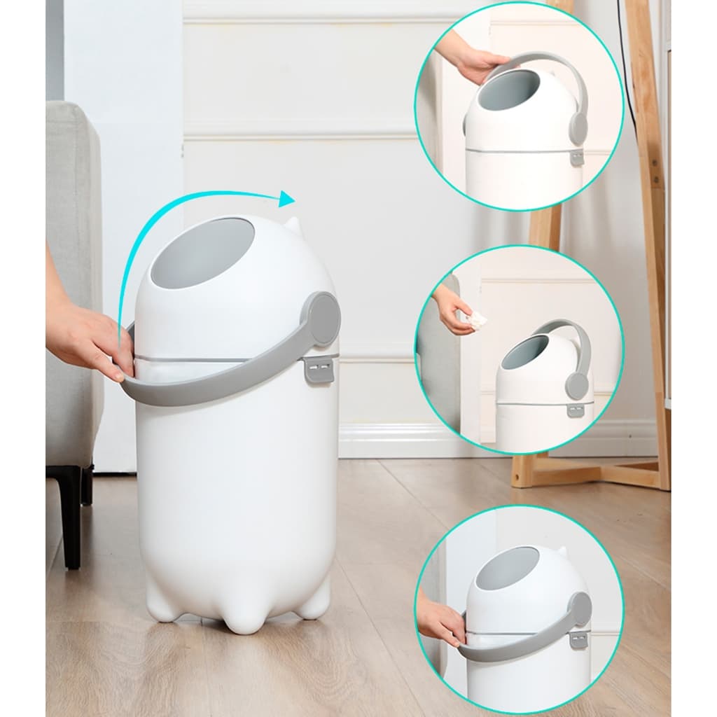 Lixeira Antiodor Lixo Magico Bebê Resíduos Anti Odor Pet Anti-Odor Fraldas