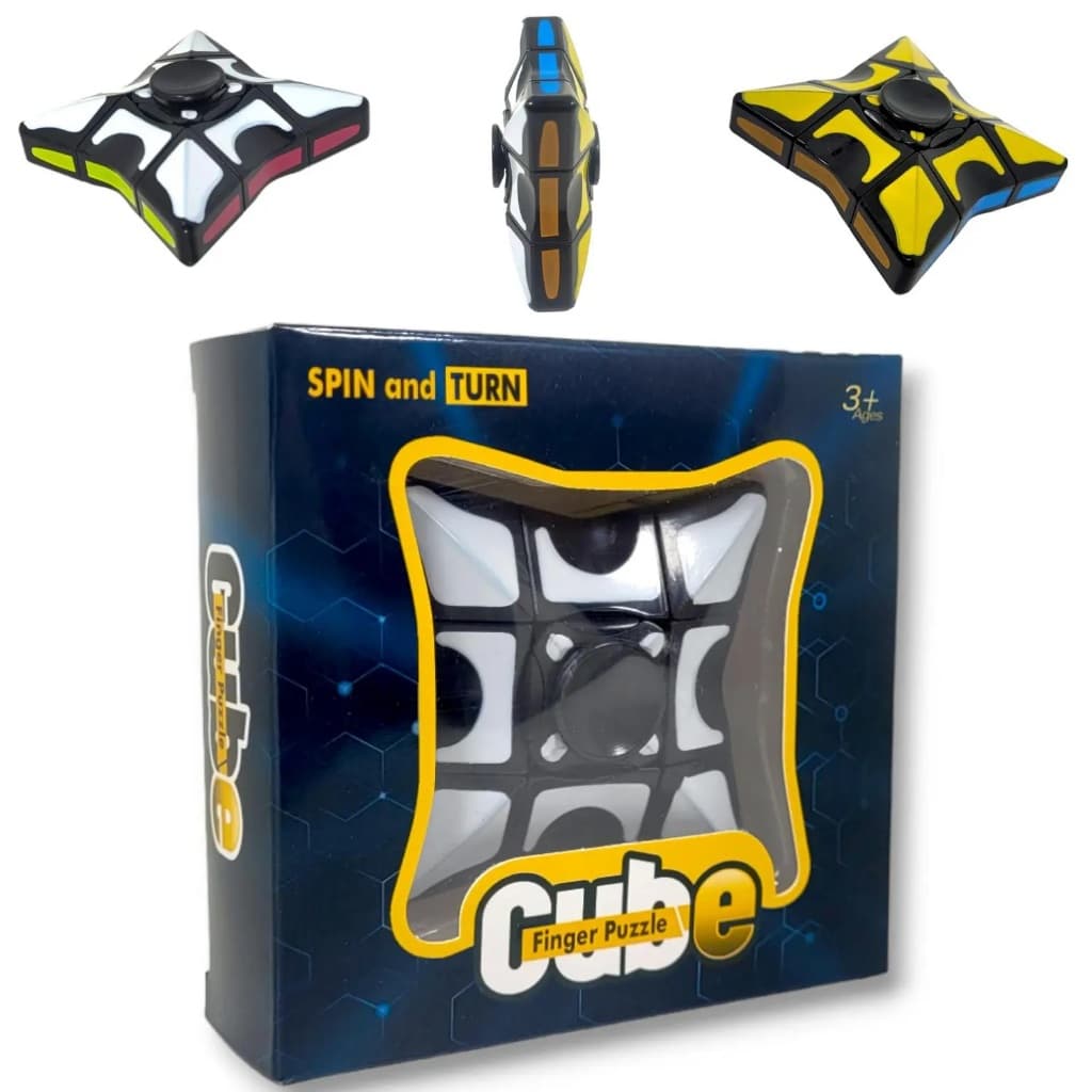 Cubo Mágico Spinner Speed Fidget Anti-Stress - Brinquedo Giratório Cubo Mágico.