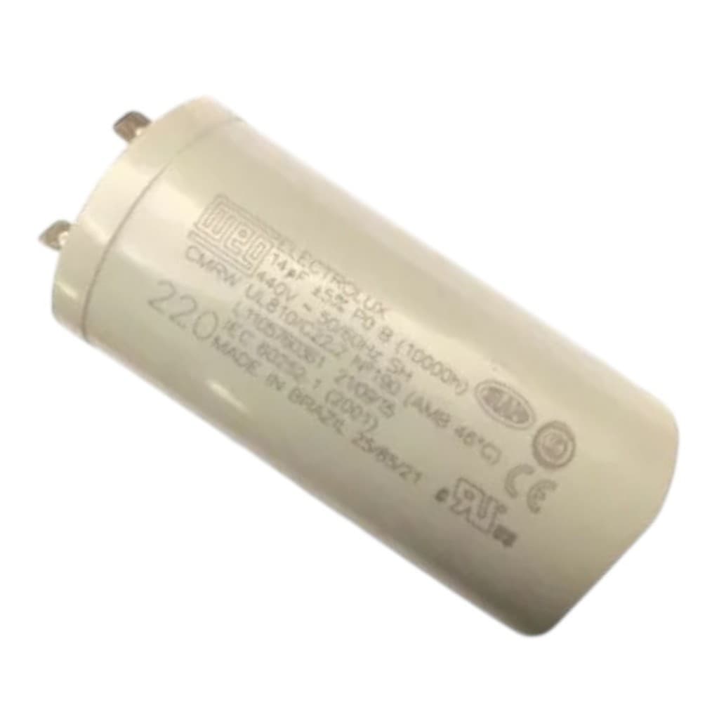 Capacitor Original 14uf 440v Lavadora Electrolux 220v 2 terminais ou 4 terminais WEG