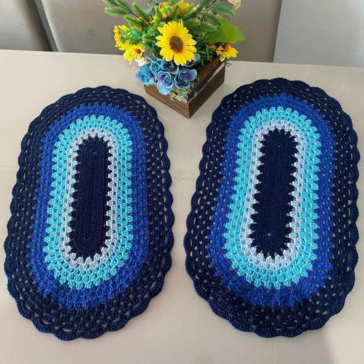 Tapete de Croche Gisele Maria tapete para sala tapete para quarto cozinha