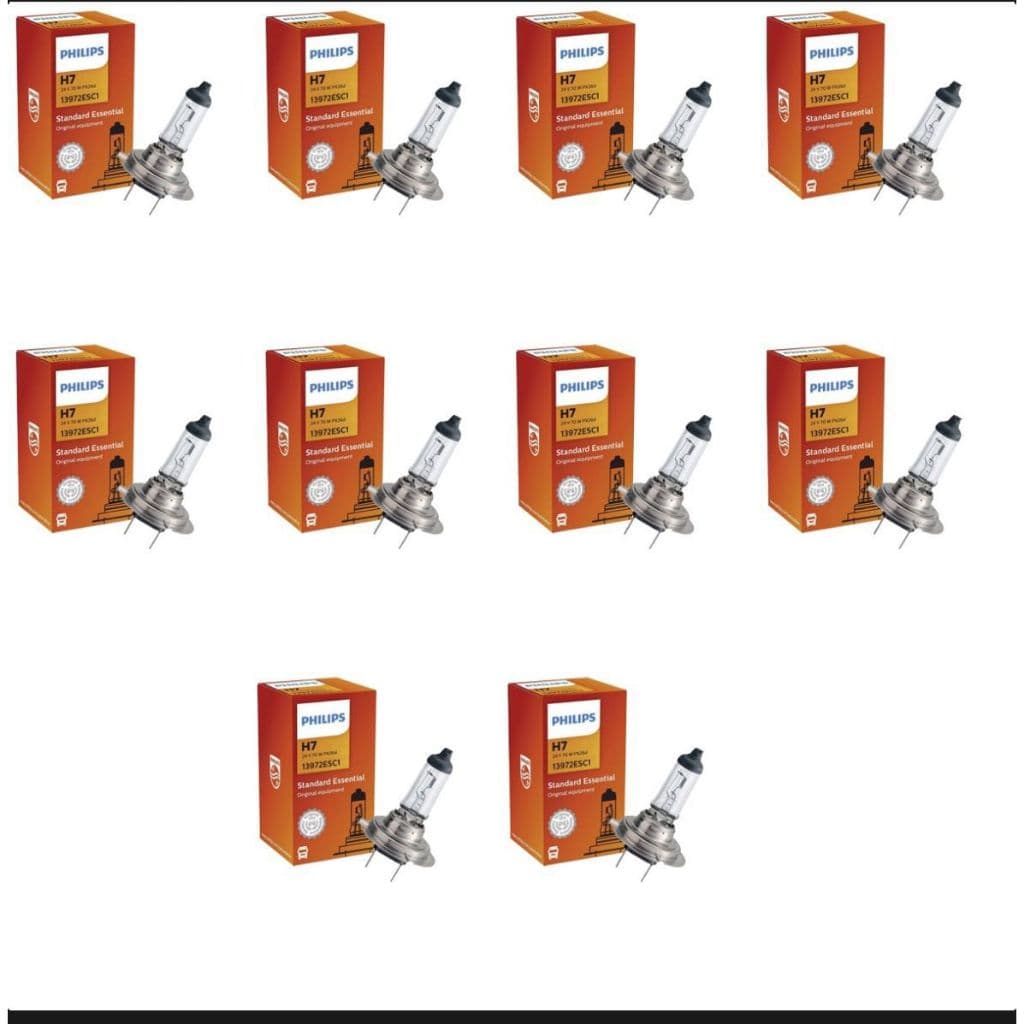 Kit 10 Lâmpada Farol H7 24v 70w Phillips Caminhão Ônibus