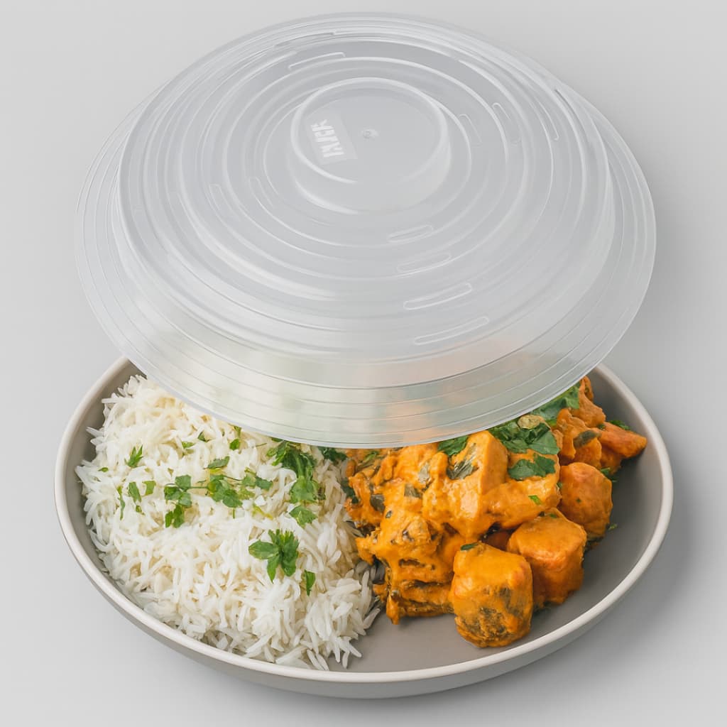Tampa Protetora Micro-ondas Transparente Anti Respingo 25,5cm Cozinha