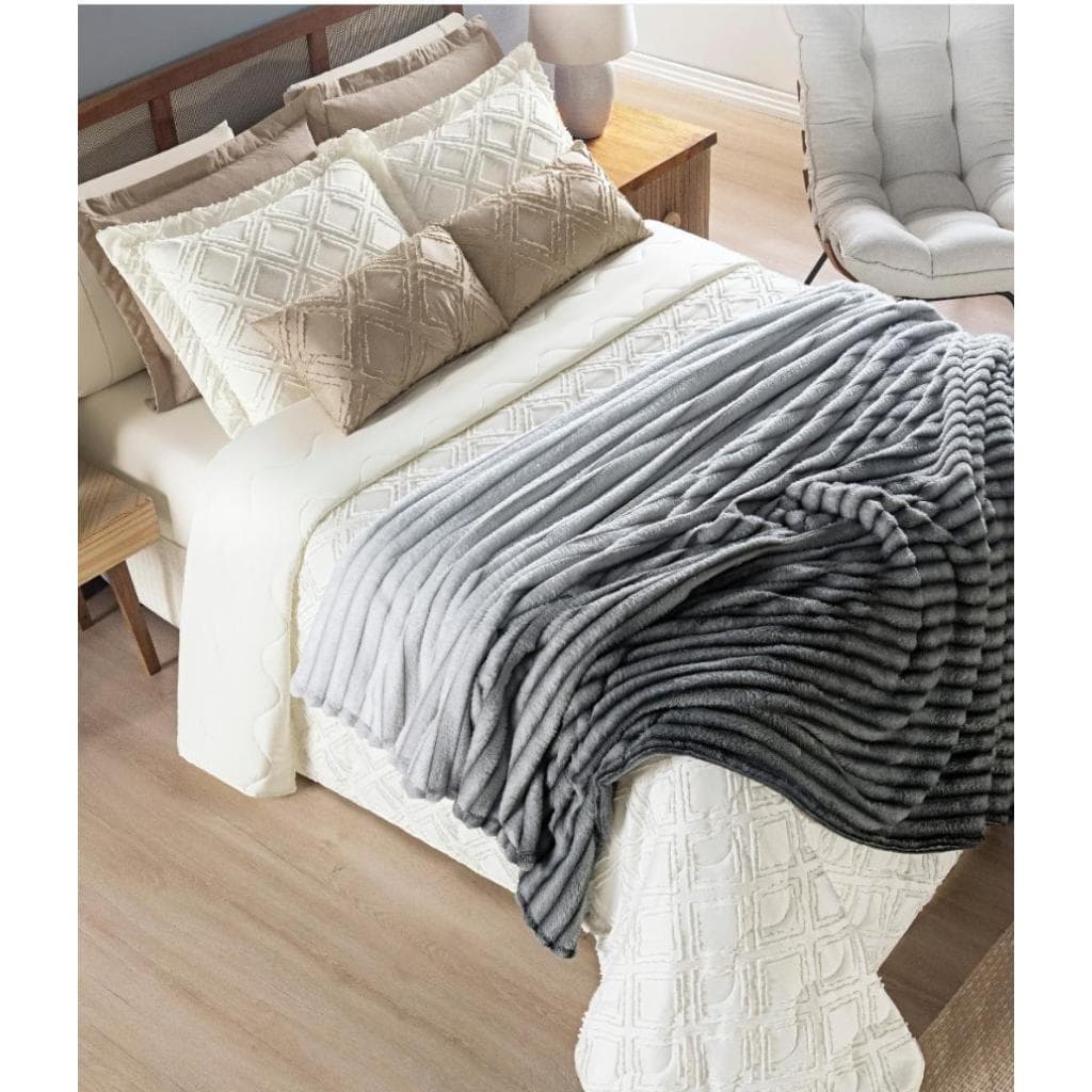 Manta FLUFFY Cama Casal Quenn Cobertor para seu Conforto e Ótima Opçaõ para Presente