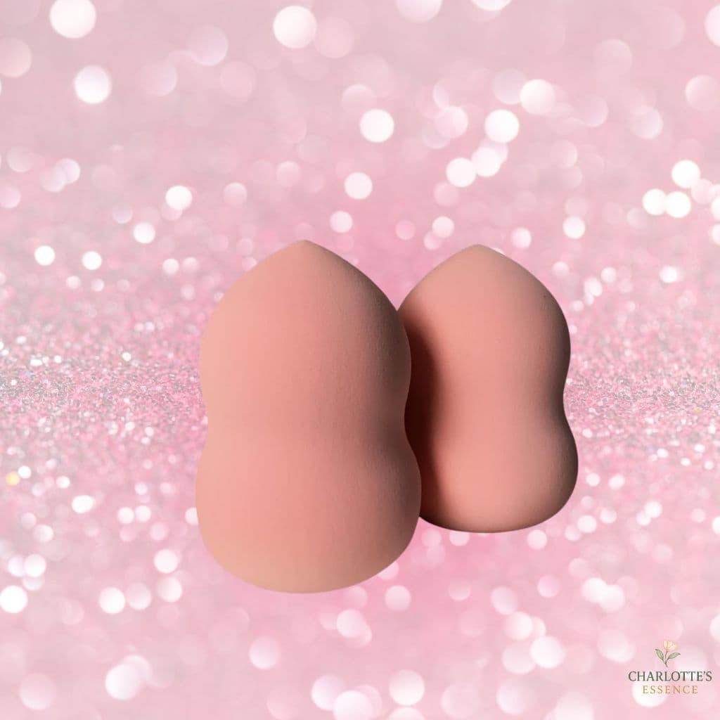 Kit com 2 Esponjas de Maquiagem Cabeça Mandala cor Rosa Salmão