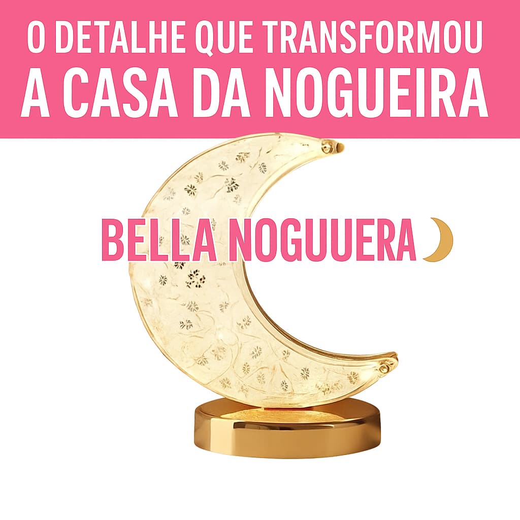 Luminária De Mesa Lua Luxuosa Cristal Acrílico Quarto - 3 Tons De Led