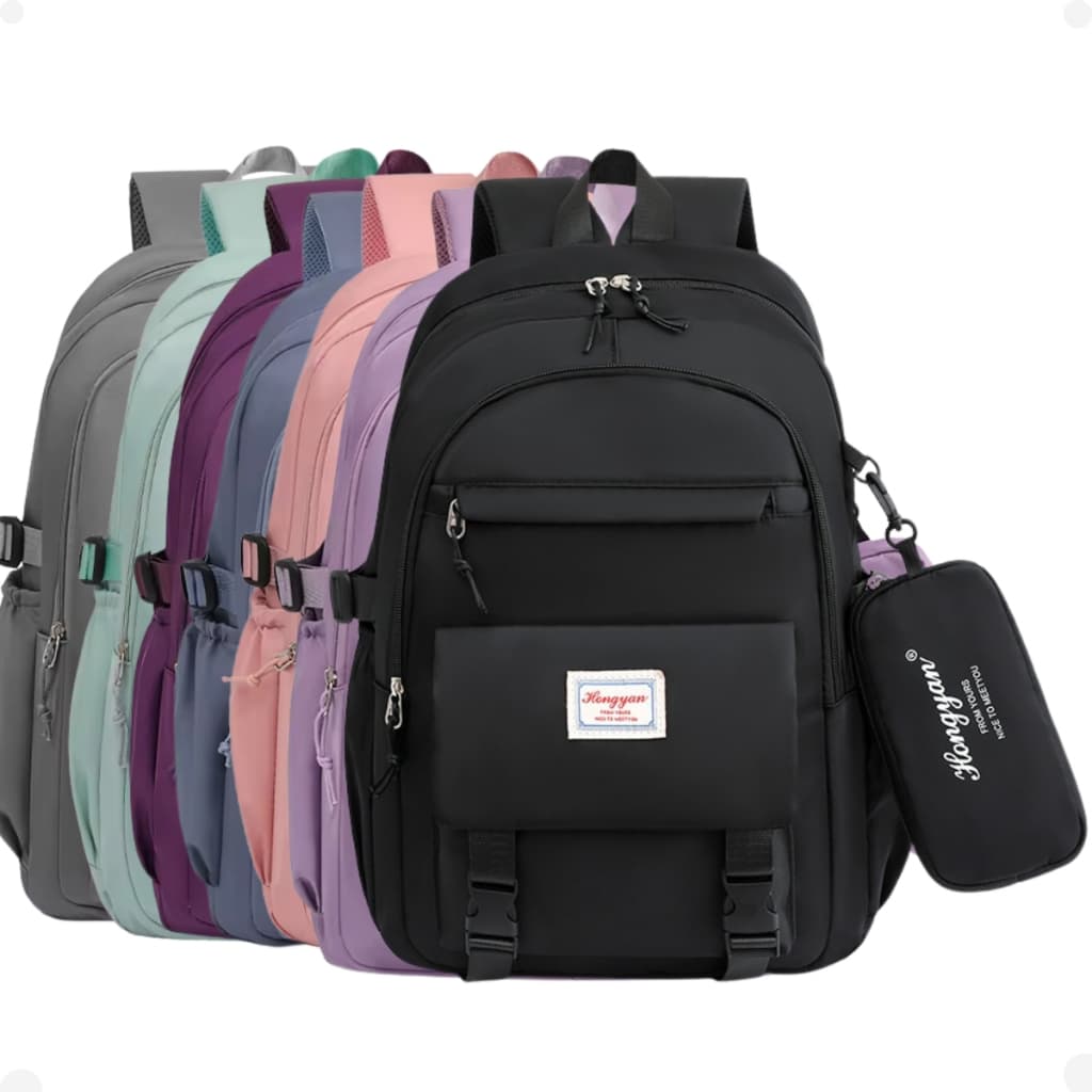 Mochila Feminina Escolar Passe Grande Capacidade Impermeável