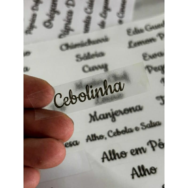 Kit 66 Adesivos Etiquetas Para Potes de Temperos e Condimentos Vinil Prova D'Água para Organizar Cozinha