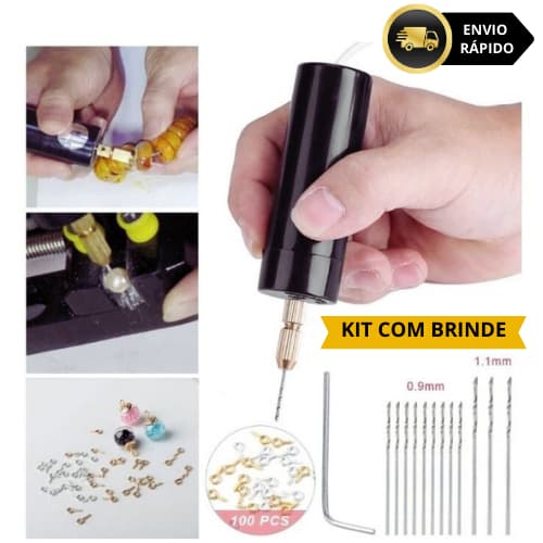 Mini Furadeira Elétrica USB 5V Dispositivo Rotativo para Jóias, Resina e Bricolagem