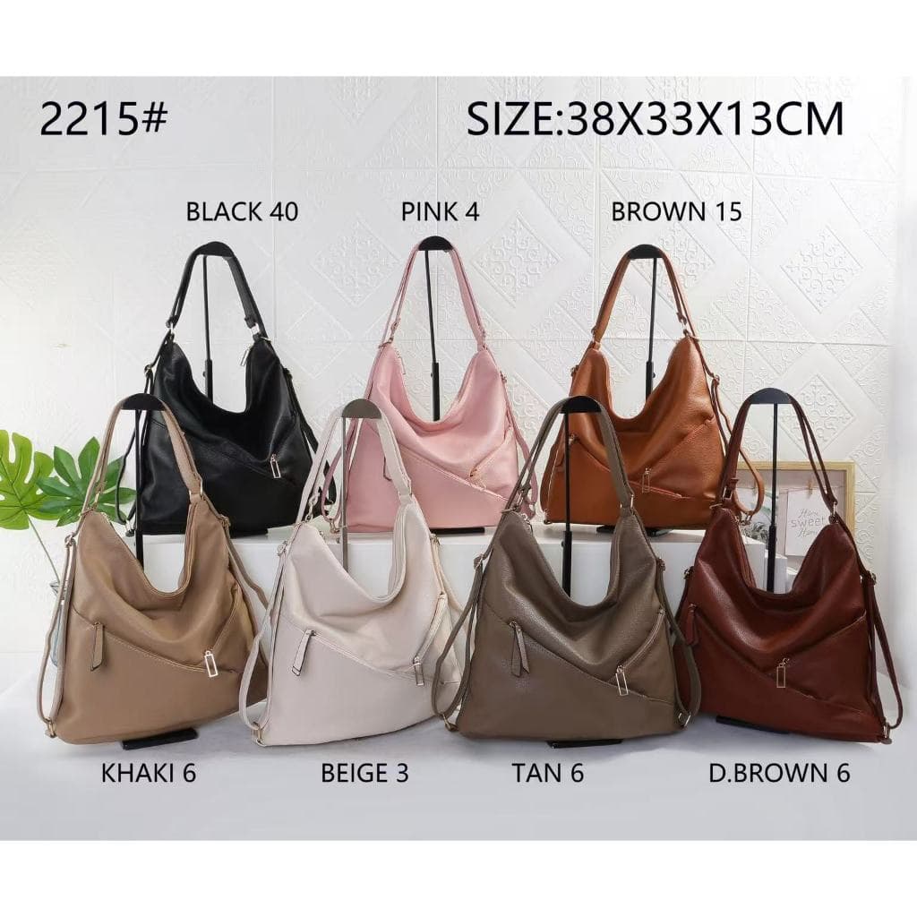 Bolsa Feminina Grande Capacidade Vira Mochila Sólida para Uso Versátil Bolsa de Mão para Trabalhar Estudar Passear 2215