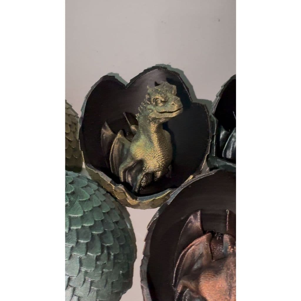Kit com 3 Ovos de Dragão Game of Thrones – Drogon, Viserion e Rhaegal  Réplica Decorativa