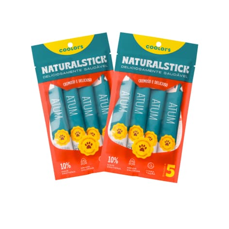 Natural Sticks Atum Gatos 2 pacotes com 5 unidades 15g