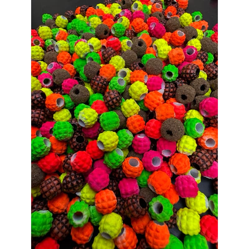 Miçangas abacaxis 6mm pack misto com 7 cores para pescadores exigentes