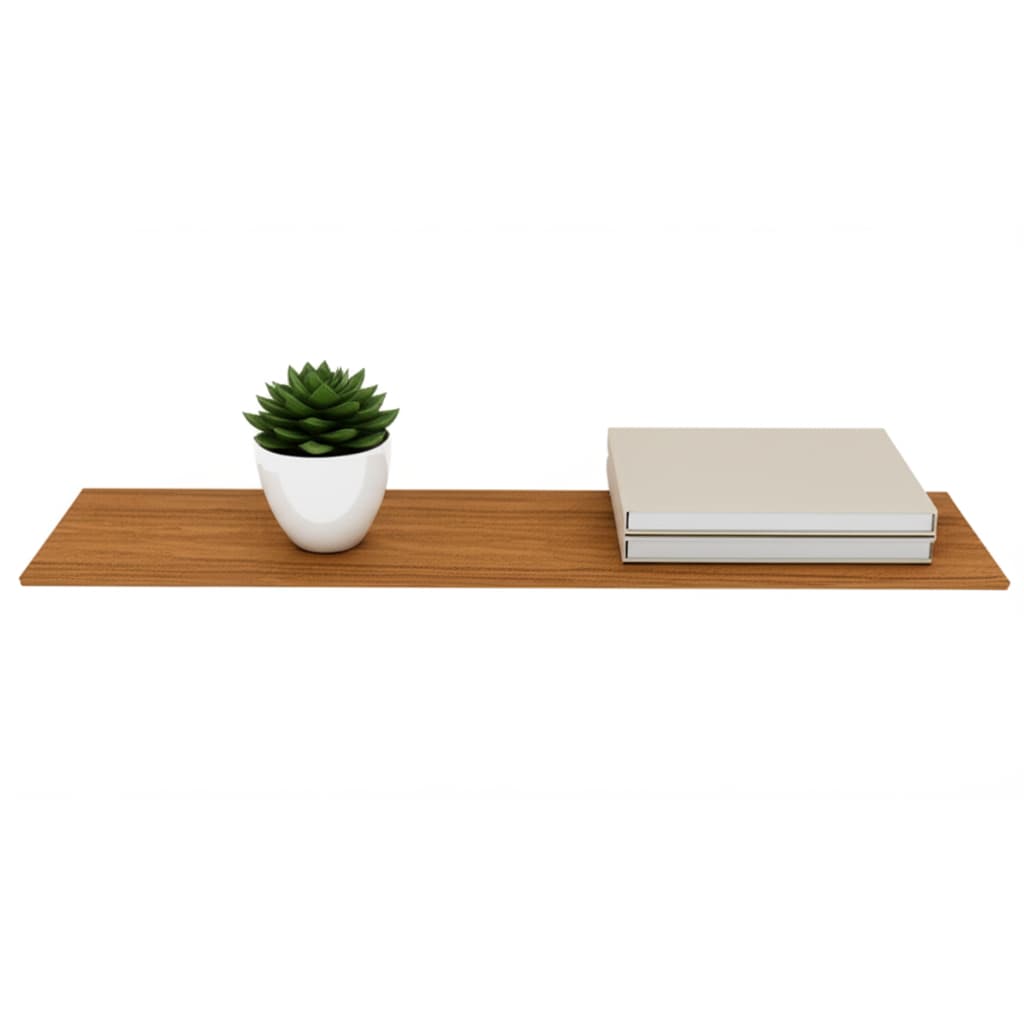 Prateleira Flutuante 40x15 Amadeirado em MDF 15mm e suporte