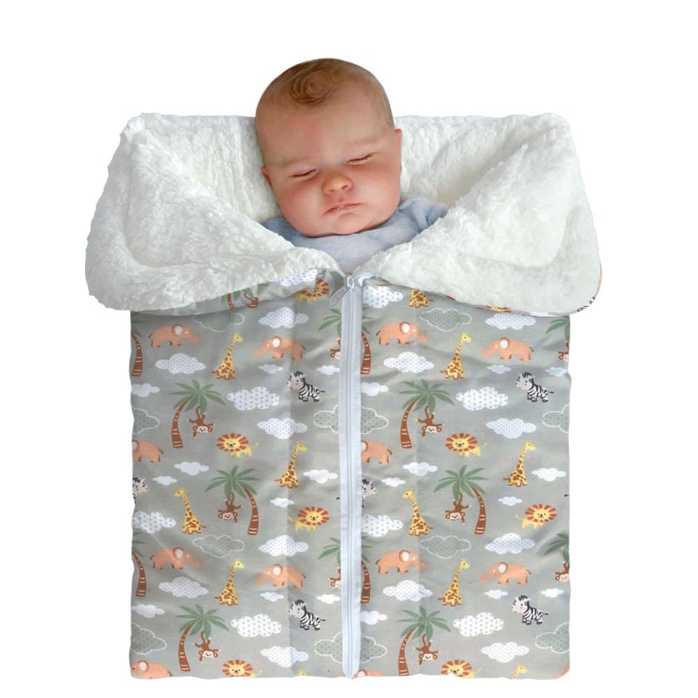 Saco De Bebê Dormir Com Manta Sherpa Casulo - Quentinho