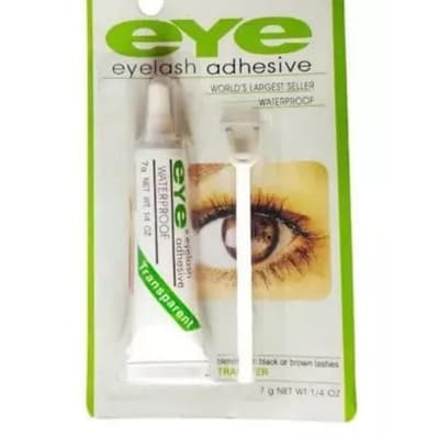 Kit 12 Cola De Cílios Postiços Eye Com Aplicador Transparente/Branco