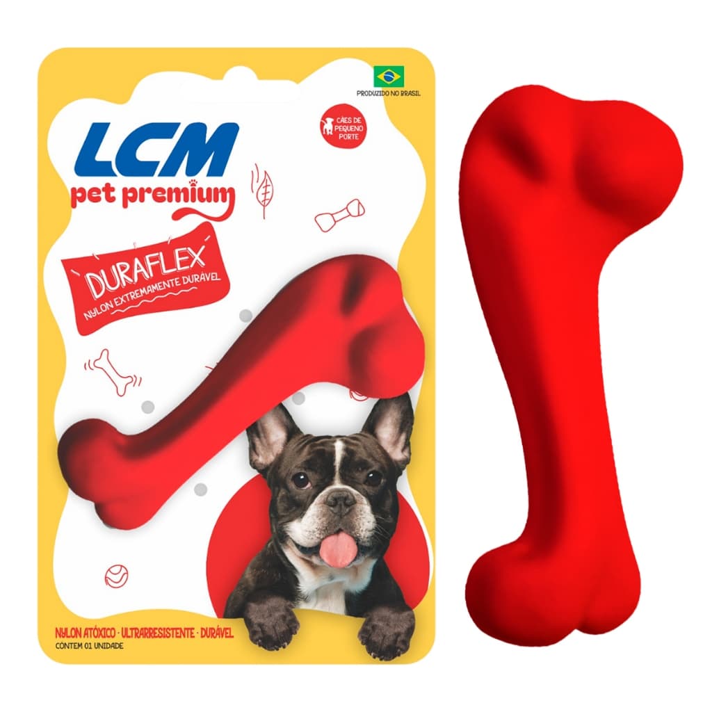 Brinquedo Para Cães Ossinho Duraflex Nylon Pequeno LCM