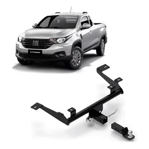Engate Reboque Removível Fiat Strada 2021 até 2025 1.000kg