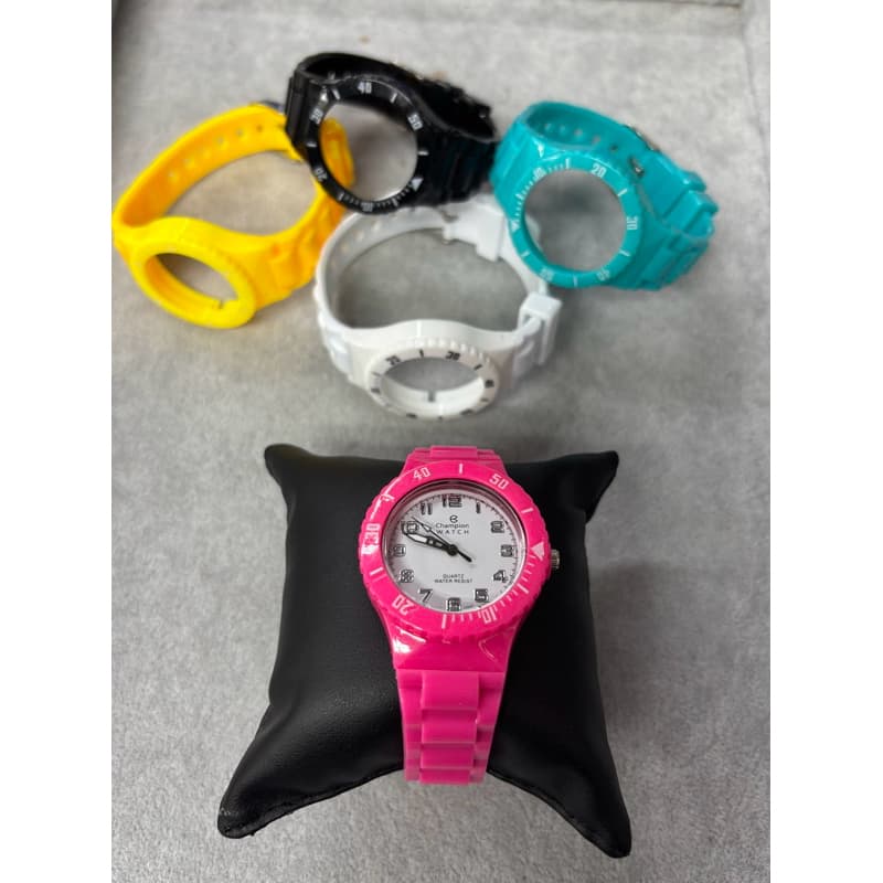 Kit Relógio Com 5 Pulseiras Feminino
