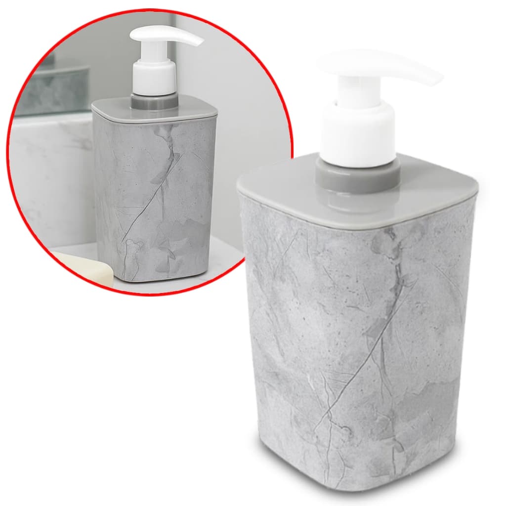 Porta Sabonete Líquido Pedra 420ml Plasutil Dispenser Banheiro