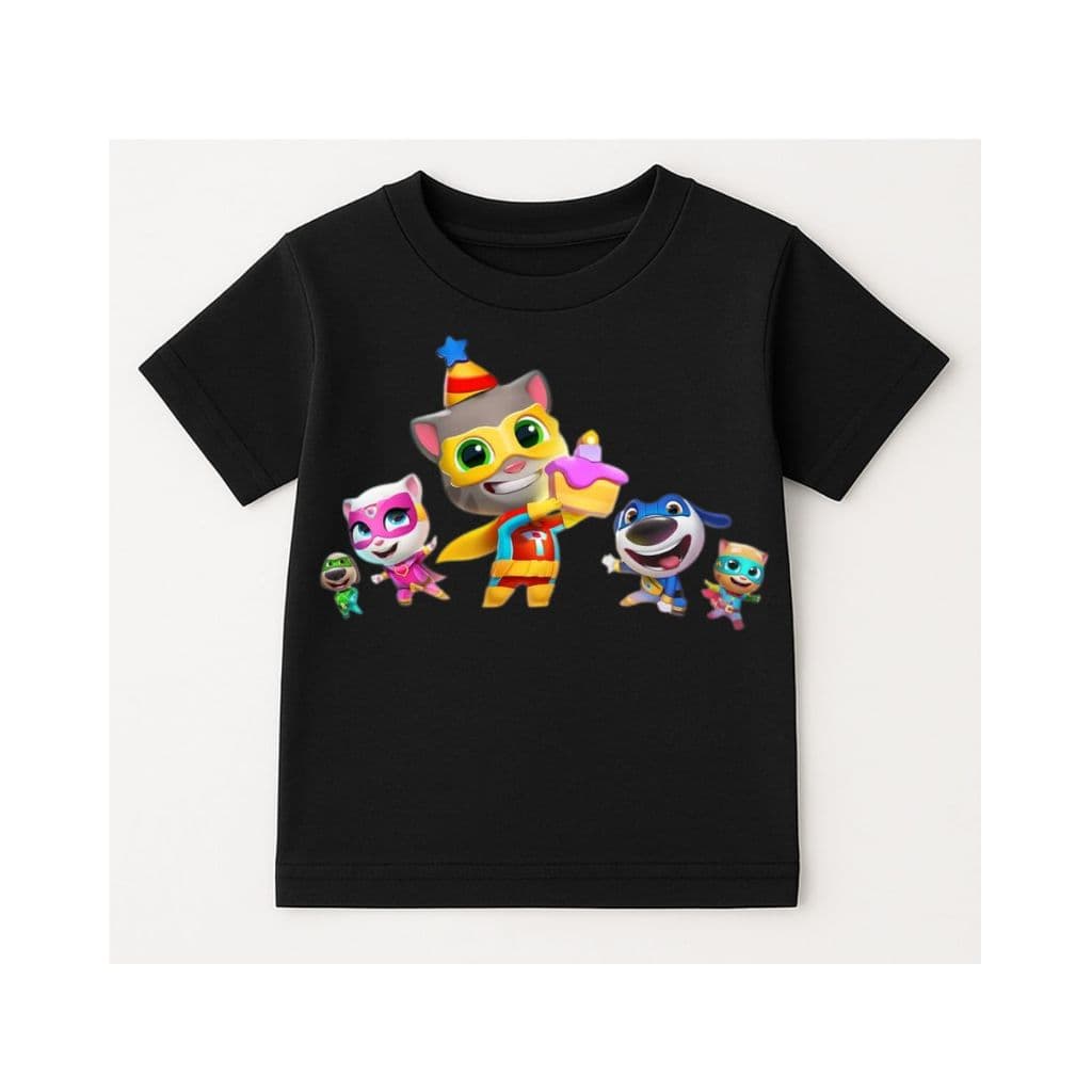 camiseta infantil e adulto unissex aniversário super heróis Tom algodão Camiseta