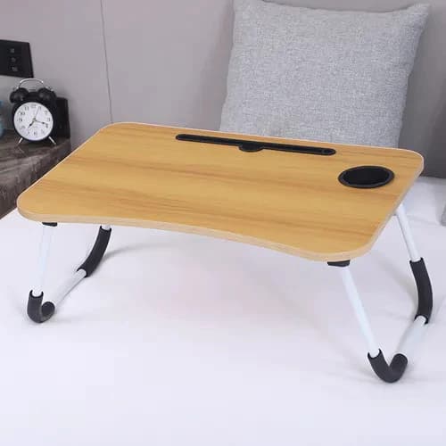 Mesa Dobrável para Notebook Com Gaveta