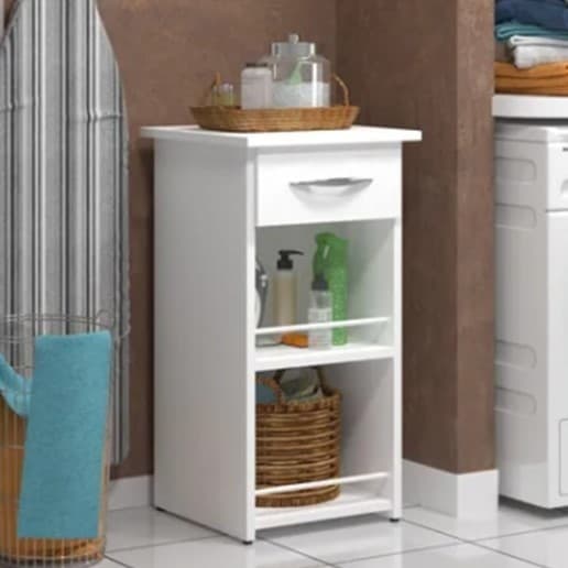 Fruteira Barata e Compacta para Cozinha – Organizador de Frutas 68cm | Branco