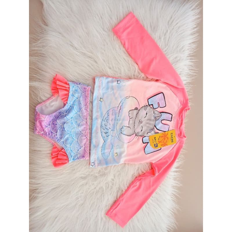 conjuntos infantil moda praia proteção UV