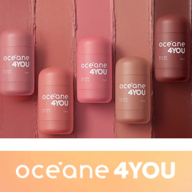 Blush Stick 4you Oceane 3 em 1 Escolha A Sua Cor ( Balloon,  Love Letter, Bubble, Picnic Ou Cake) - 7,5g
