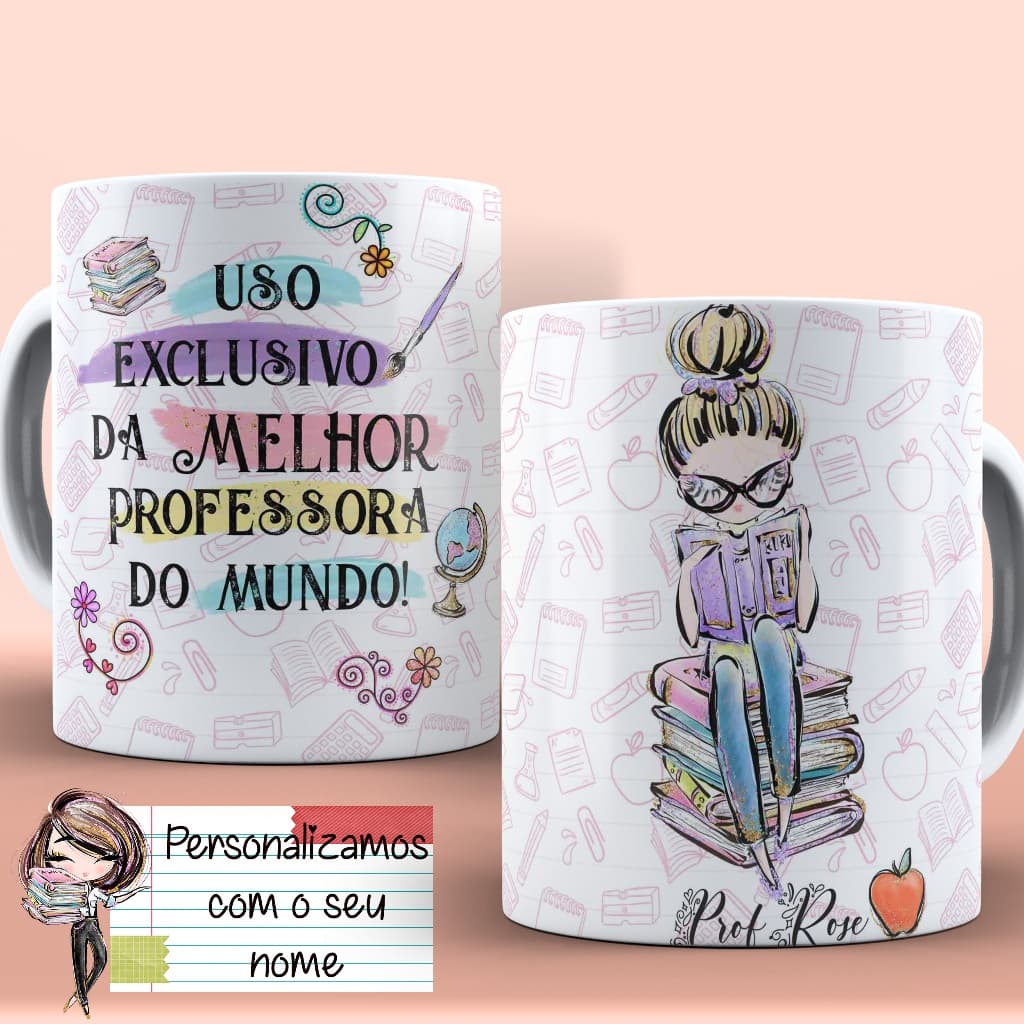 Caneca Personalizada Dia dos Professores | Presente Criativo e Carinhoso | 325ml