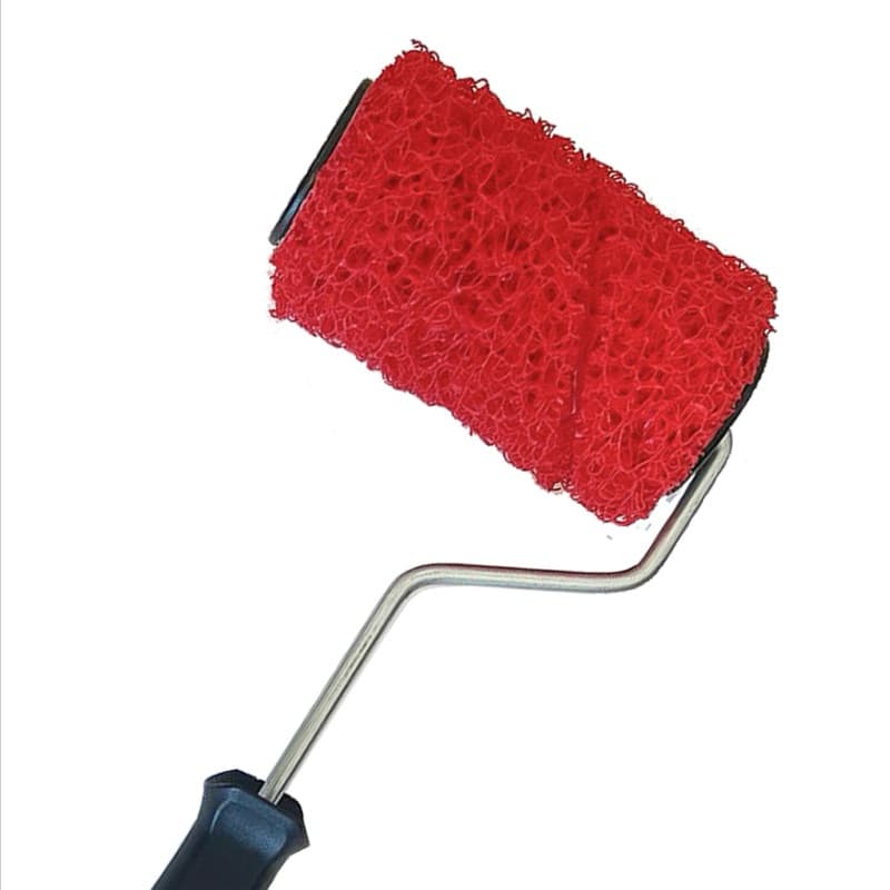 Rolo P/ Textura Cabelo de Anjo 10cm c/Suporte Longo de 30cm Acabamentos Quina e Vigas
